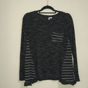 Gray jersey top